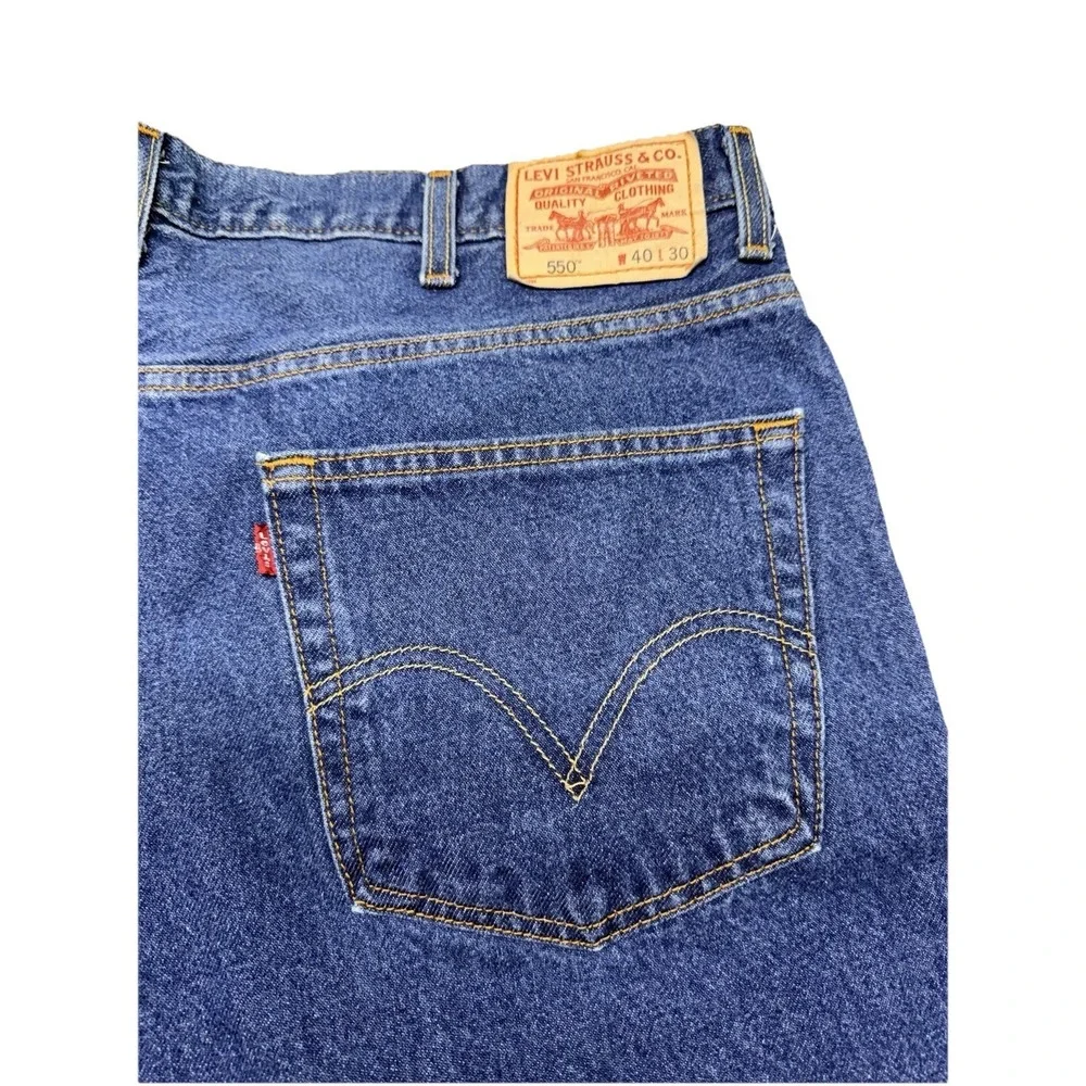 Levi's 550 Men's Relaxed Fit Jeans Blue - Size W40 X‎ L30